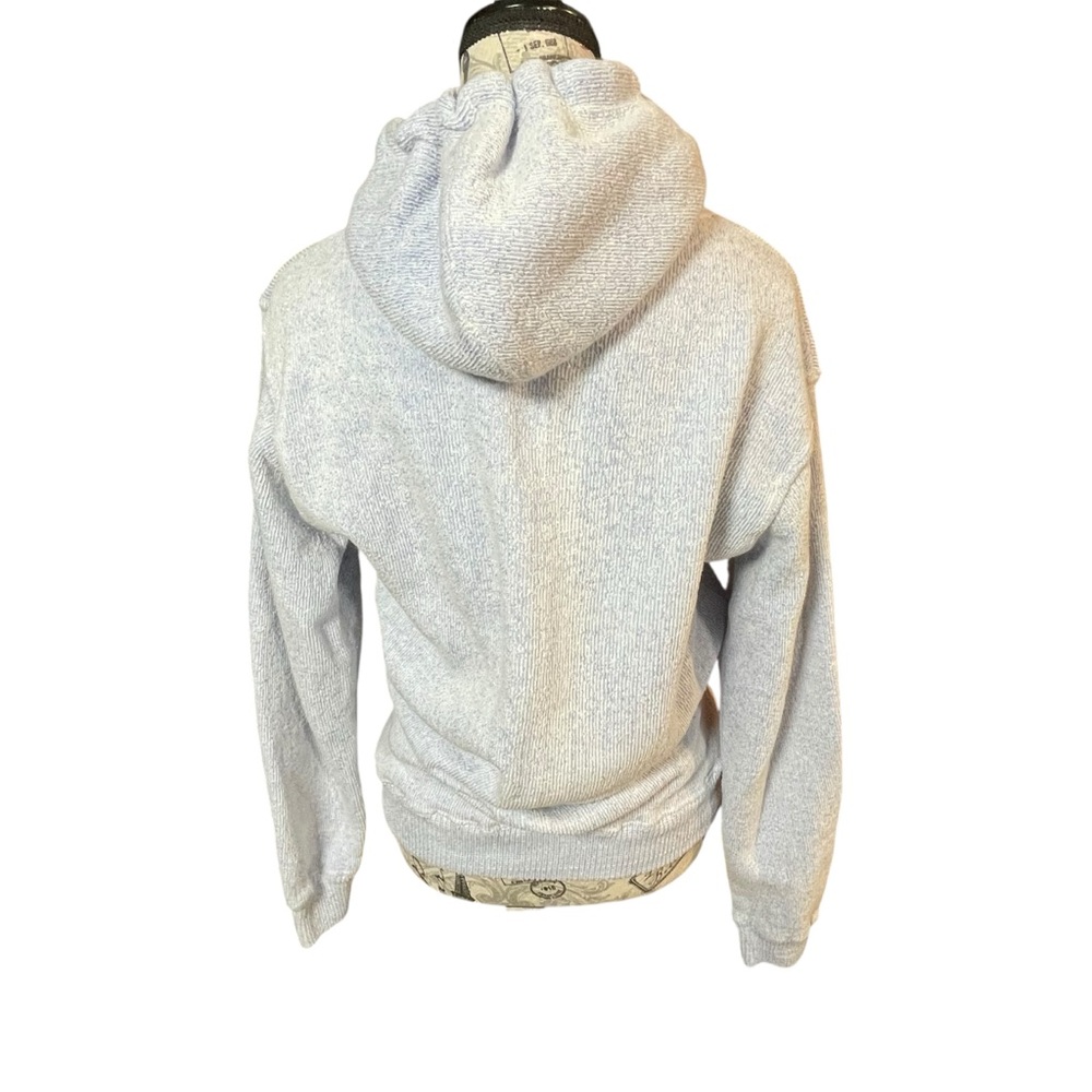 Embroidered Gray and Blue Ocean City Maryland Hoodie - Picture 3 of 8